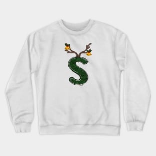 Letter S - Christmas Letter Crewneck Sweatshirt